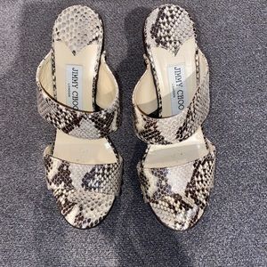 Jimmy Choo Mules/Clogs Snakeskin Size 38 (6/6.5)
